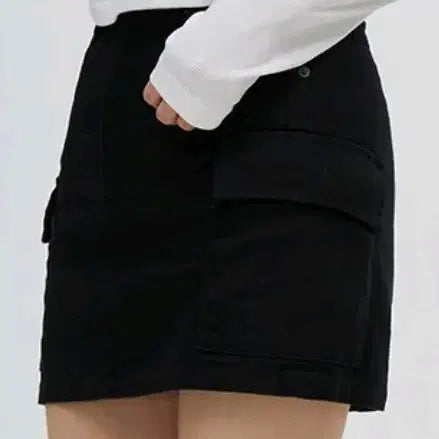 [BUNJANG] SPAO Cargo Mini Skirt Black L / 새상품 스파오 카고 미니 스커트, 블랙, L