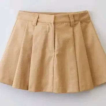 [SOLD OUT] 스파오 핀턱 플리츠 미니 스커트, 베이지, L