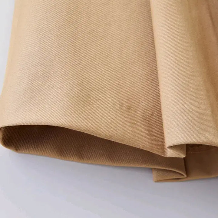 [SOLD OUT] 스파오 핀턱 플리츠 미니 스커트, 베이지, L