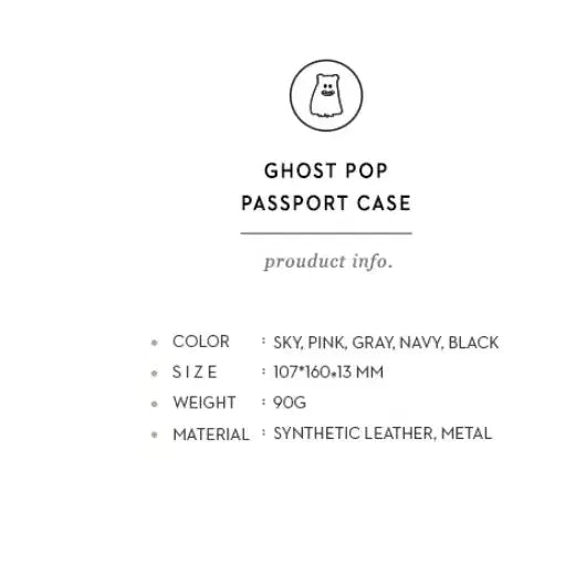 [BUNJANG] Pink Character Passport Case / 분홍색 캐릭터 여권케이스 새상품