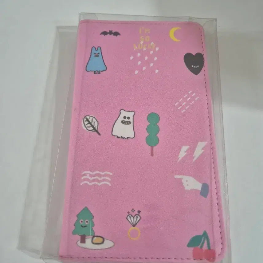[BUNJANG] Pink Character Passport Case / 분홍색 캐릭터 여권케이스 새상품