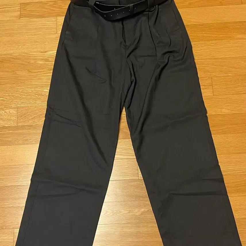[BUNJANG] ZARA Black Belted Shirred Pants / 자라 블랙 벨트 셔링 팬츠