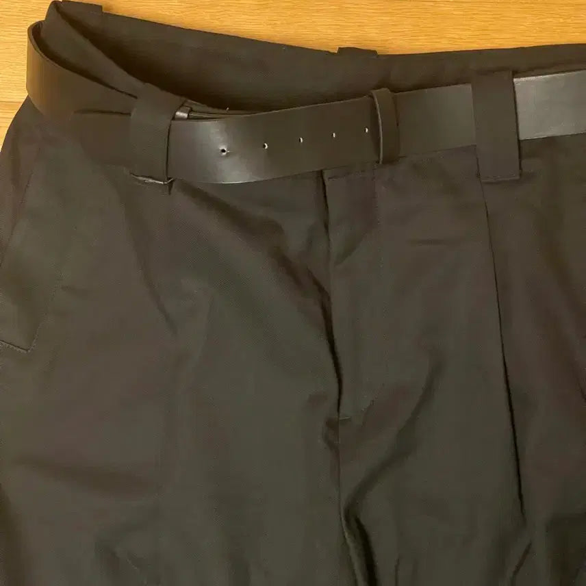 [BUNJANG] ZARA Black Belted Shirred Pants / 자라 블랙 벨트 셔링 팬츠