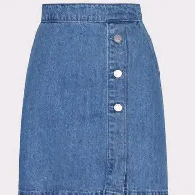 [BUNJANG] Roem Wrap Mini Denim Skirt Blue Size 30 / 새상품 로엠 랩형 미니 데님 스커트 blue, 30