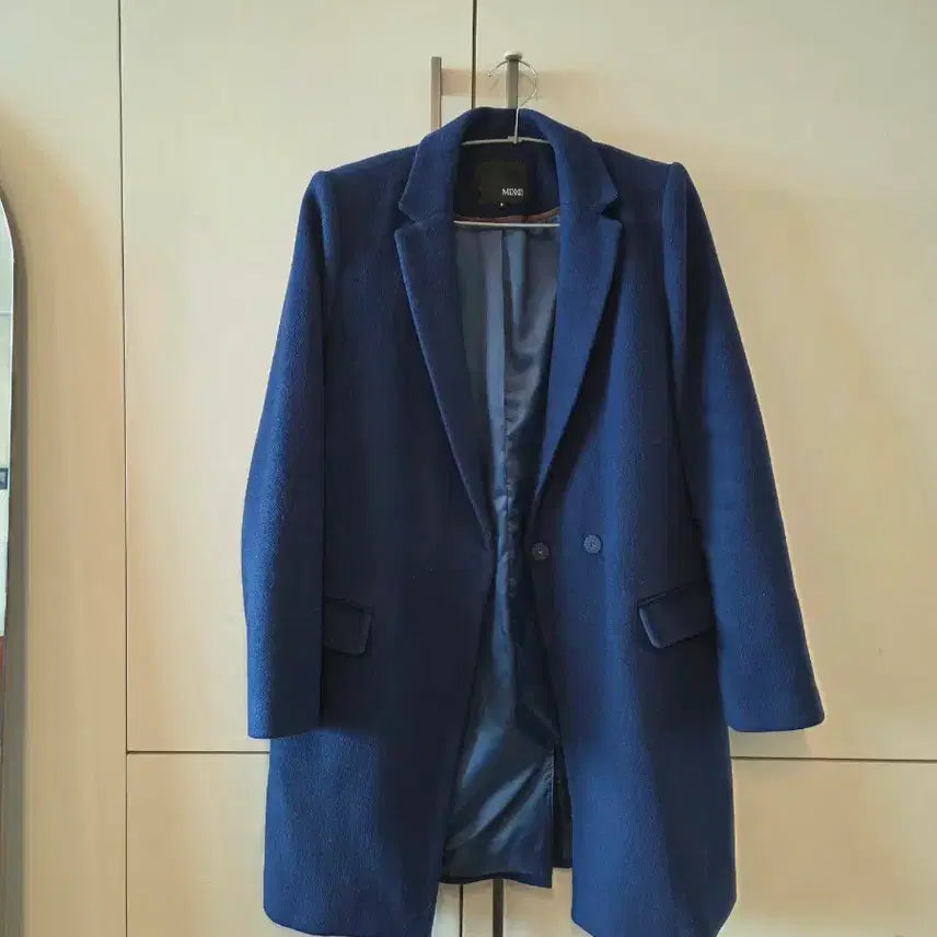 [BUNJANG] Mixxo Blue Coat / 미쏘 mixxo 쿨톤 찰떡 블루 코트 정장 얼굴이 환해져요