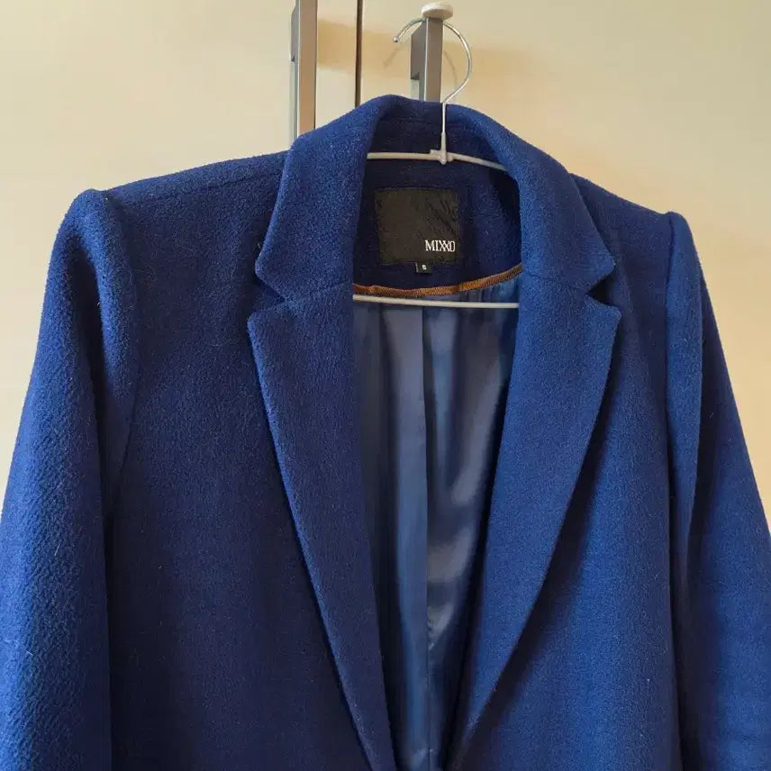 [BUNJANG] Mixxo Blue Coat / 미쏘 mixxo 쿨톤 찰떡 블루 코트 정장 얼굴이 환해져요
