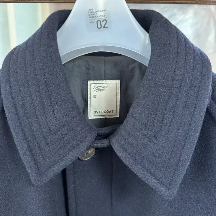 [BUNJANG] Another Office Voyager Balmacaan Coat Dark Navy 2 / 어나더오피스 보이저 발마칸 코트 다크 네이비 2