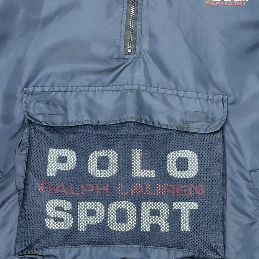[BUNJANG] 90s Polo Sport Spellout Anorak Windbreaker XL / 90s 폴로스포츠 스펠아웃 아노락 바람막이