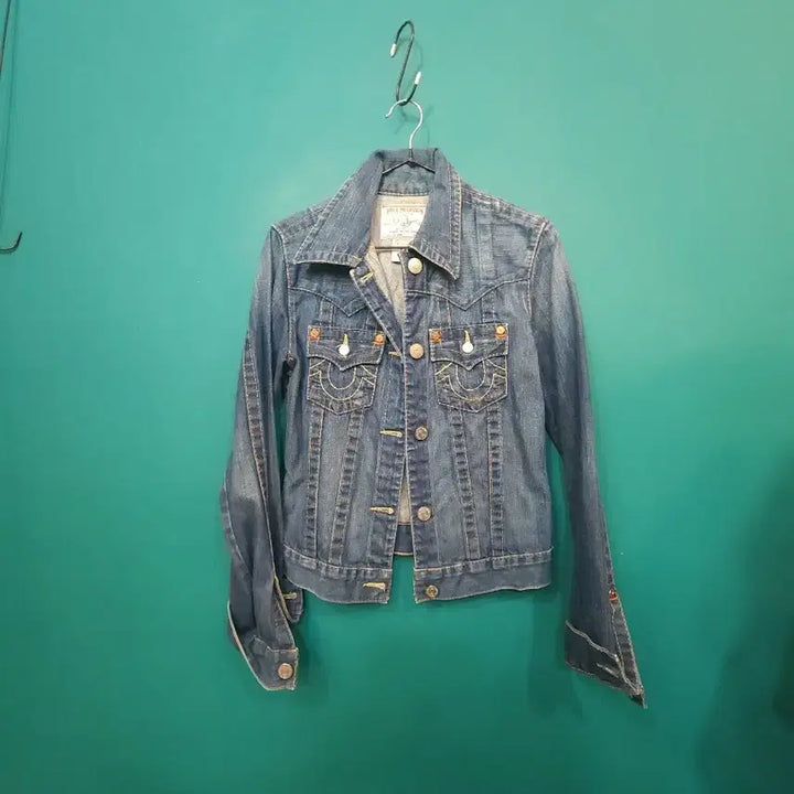 [BUNJANG] True Religion Y2K Slim Fit Denim Jacket / 트루릴리젼 여성 y2k슬림핏 데님 청 자켓