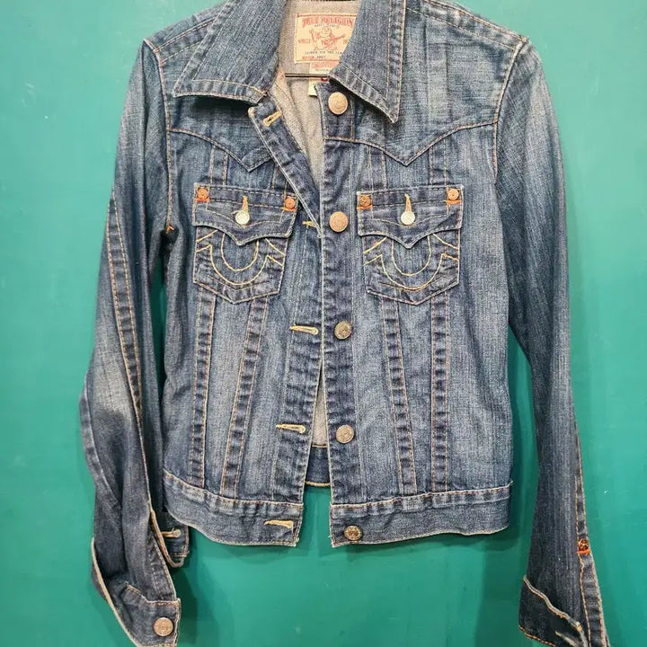 [BUNJANG] True Religion Y2K Slim Fit Denim Jacket / 트루릴리젼 여성 y2k슬림핏 데님 청 자켓