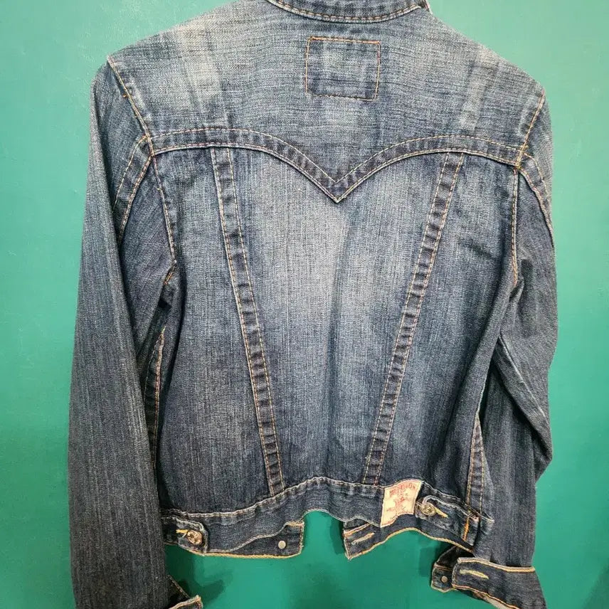 [BUNJANG] True Religion Y2K Slim Fit Denim Jacket / 트루릴리젼 여성 y2k슬림핏 데님 청 자켓