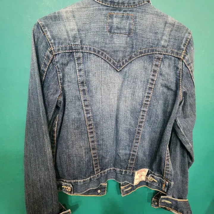 [BUNJANG] True Religion Y2K Slim Fit Denim Jacket / 트루릴리젼 여성 y2k슬림핏 데님 청 자켓