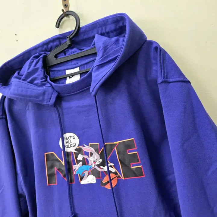 [BUNJANG] Nike Bugs Bunny Printed Hoodie / [ L ] 나이키 버그스바니 프린팅 후드티