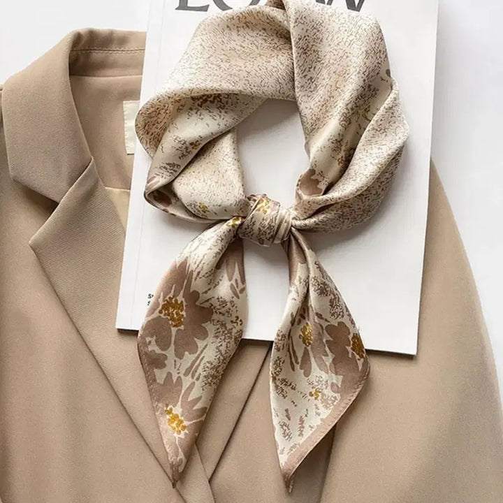 [BUNJANG] Floral Pattern Scarf / 플라워 패턴스카프(새상품)