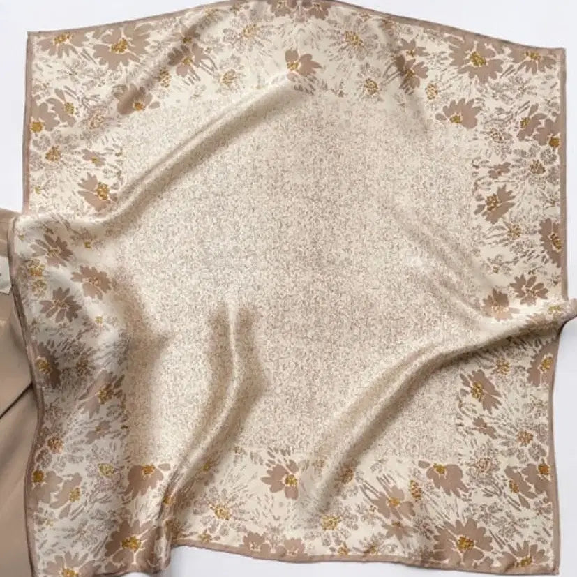 [BUNJANG] Floral Pattern Scarf / 플라워 패턴스카프(새상품)