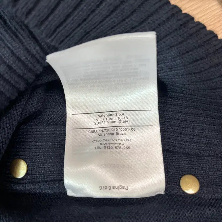 [BUNJANG] Valentino Navy Studded Knit Sweater / 발렌티노 네이비 스터드 장식 니트 L 정품