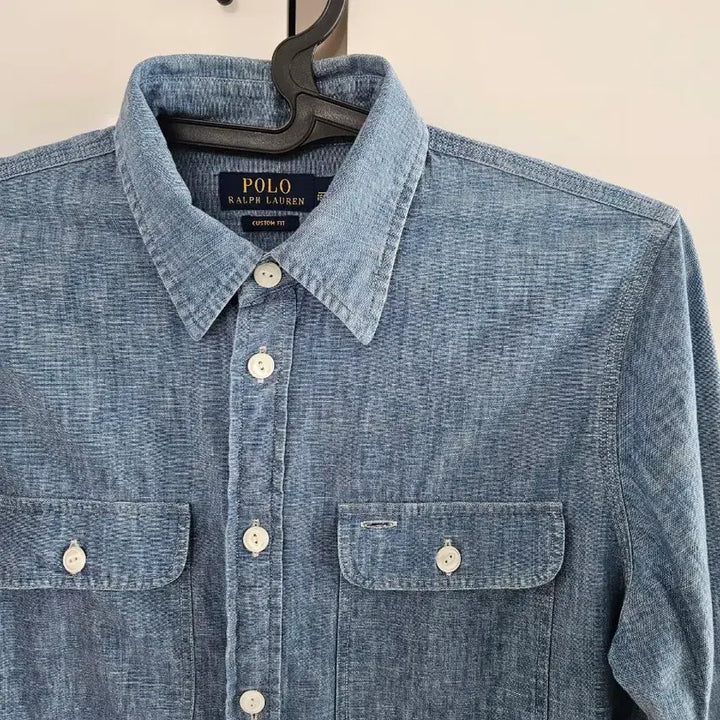 [BUNJANG] Polo Denim Shirt (Custom Fit) - L / 폴로 데님셔츠. L(커스텀핏)