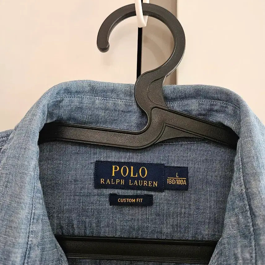 [BUNJANG] Polo Denim Shirt (Custom Fit) - L / 폴로 데님셔츠. L(커스텀핏)