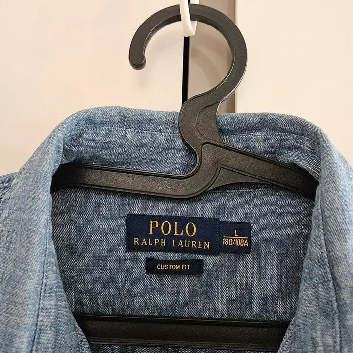 [BUNJANG] Polo Denim Shirt (Custom Fit) - L / 폴로 데님셔츠. L(커스텀핏)