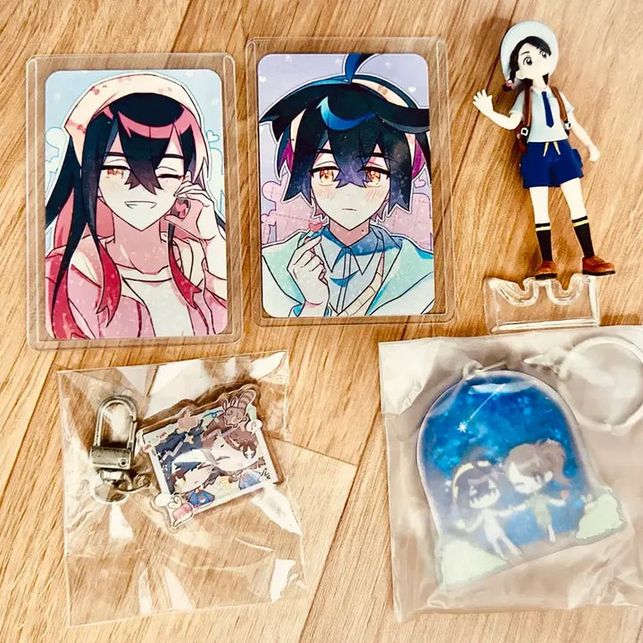 [BUNJANG] Pokémon Kasirum Keyring &amp; Photocard Bundle Set / 포켓몬스터 카지푸름 시유 키링포카일괄 판매