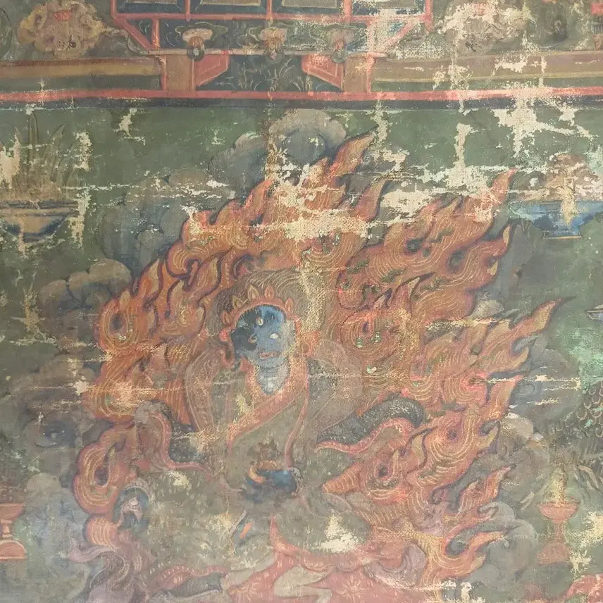 [BUNJANG] Tibetan Mandala Thangka Painting / 고미술 티베트 만다라 탱화