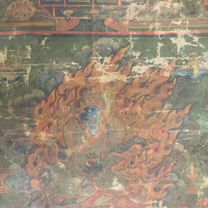 [BUNJANG] Tibetan Mandala Thangka Painting / 고미술 티베트 만다라 탱화