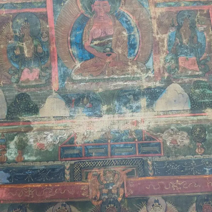 [BUNJANG] Tibetan Mandala Thangka Painting / 고미술 티베트 만다라 탱화
