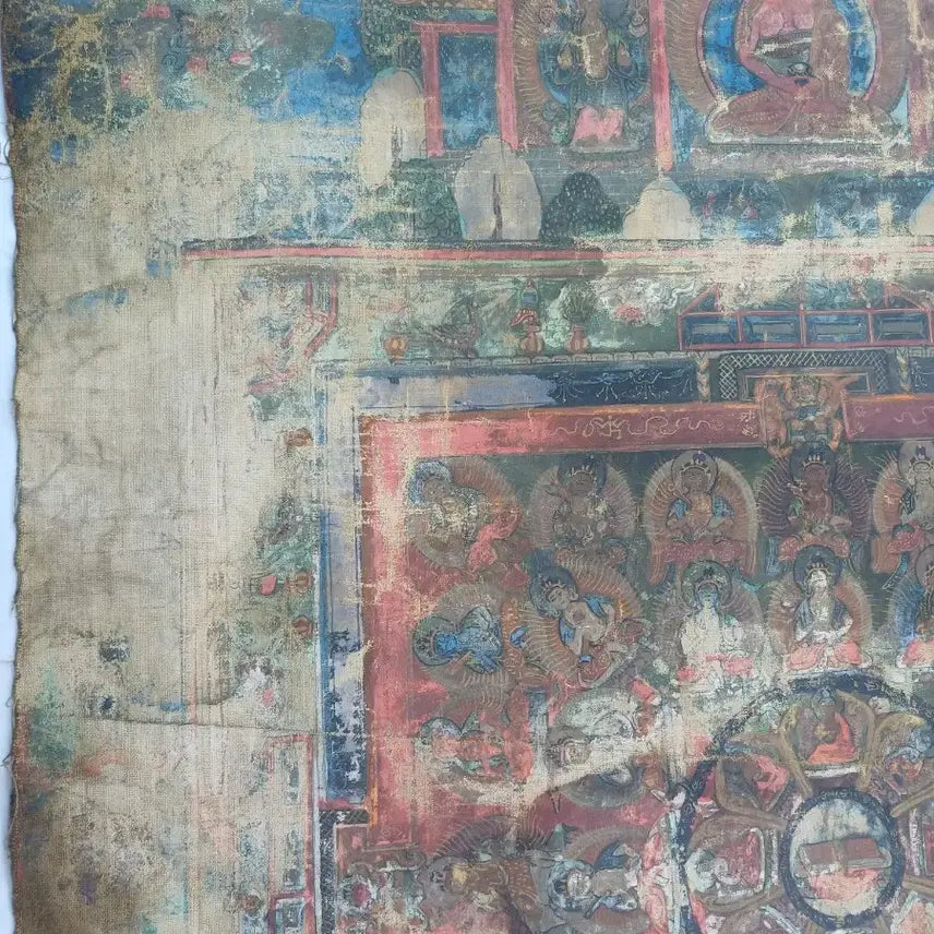 [BUNJANG] Tibetan Mandala Thangka Painting / 고미술 티베트 만다라 탱화