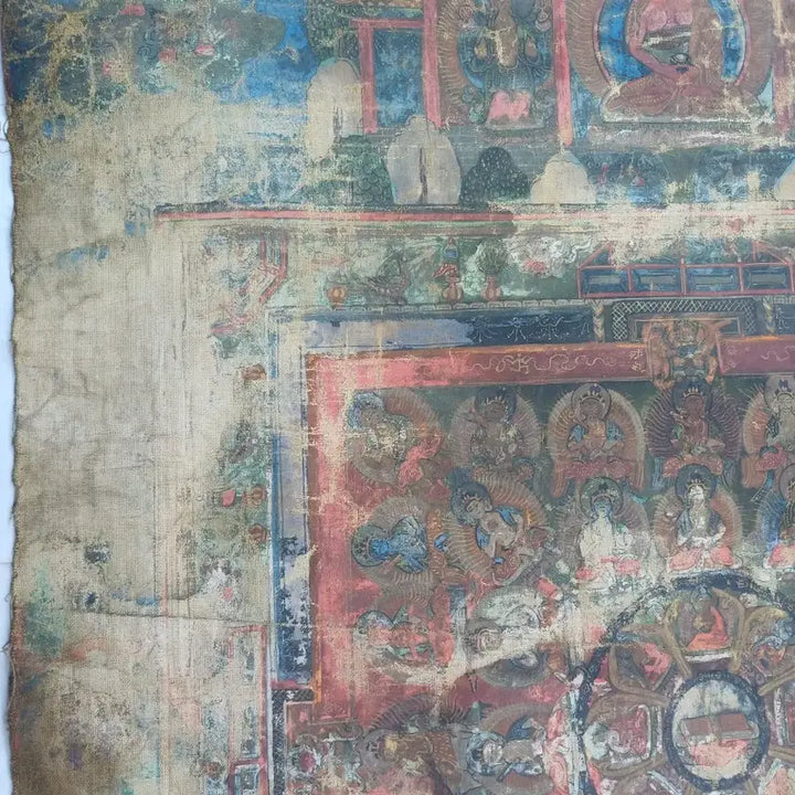 [BUNJANG] Tibetan Mandala Thangka Painting / 고미술 티베트 만다라 탱화