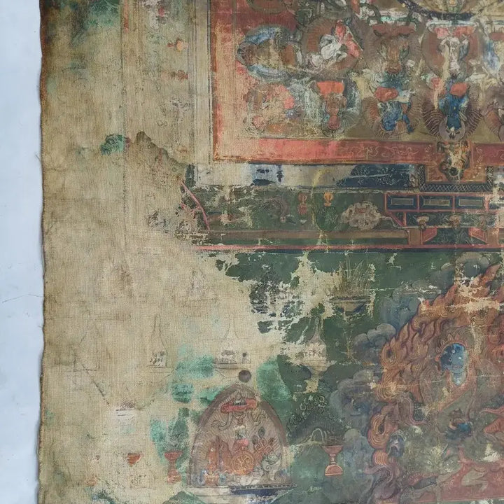 [BUNJANG] Tibetan Mandala Thangka Painting / 고미술 티베트 만다라 탱화
