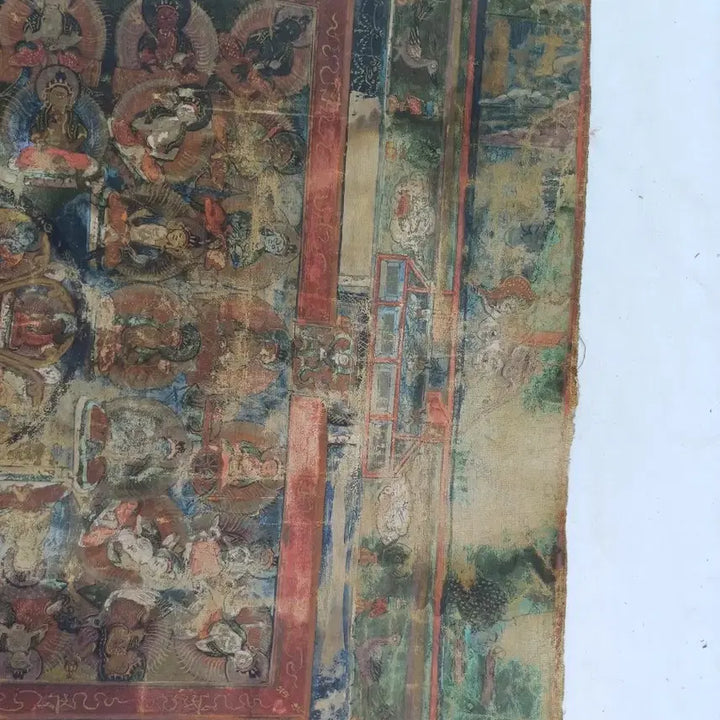 [BUNJANG] Tibetan Mandala Thangka Painting / 고미술 티베트 만다라 탱화