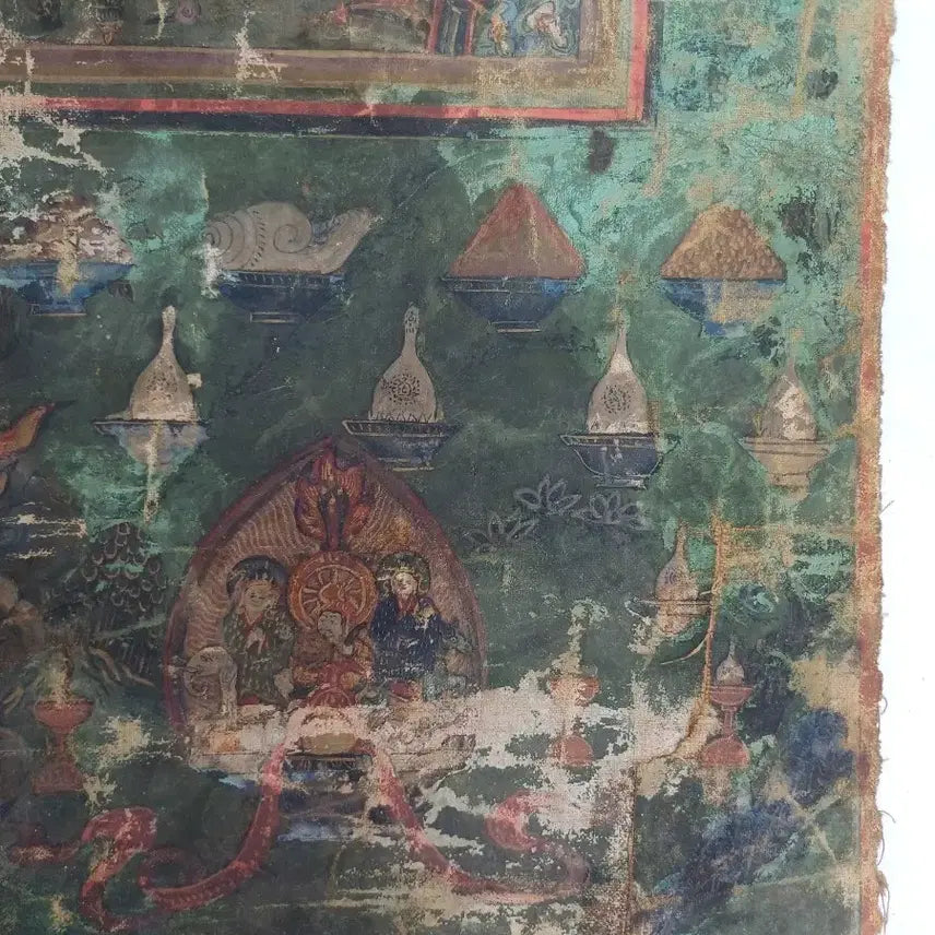 [BUNJANG] Tibetan Mandala Thangka Painting / 고미술 티베트 만다라 탱화