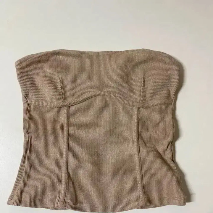 [BUNJANG] Cos HM Beige Corset Top / Cos hm 베이지 코르셋 탑 튜브탑 느낌의 파티복 탑