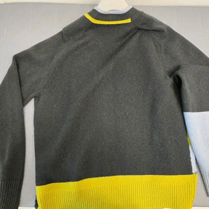 [BUNJANG] Hermès Tangram Stripe Cashmere Cardigan XXL / 에르메스 탕그람 캐시미어 가디건 2XL