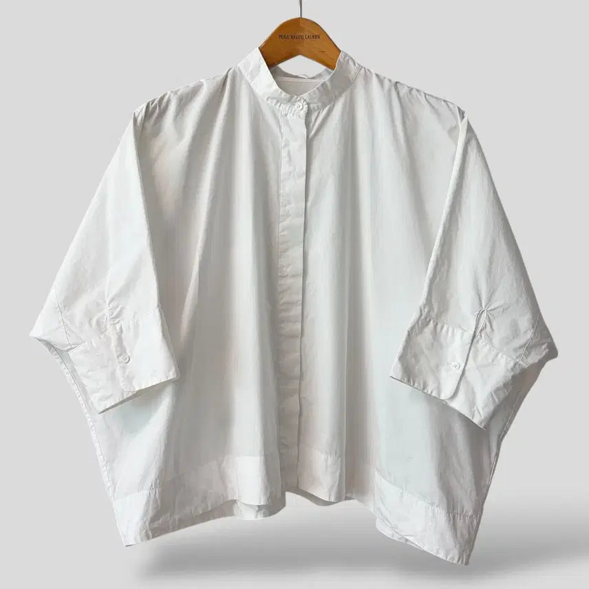 [BUNJANG] Uniqlo + J Supima Cotton Dolman 7-Sleeve Shirt / (여성S)유니클로+J 수피마코튼 돌먼 7부 슬리브 셔츠