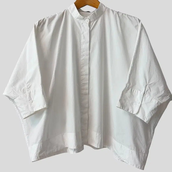 [BUNJANG] Uniqlo + J Supima Cotton Dolman 7-Sleeve Shirt / (여성S)유니클로+J 수피마코튼 돌먼 7부 슬리브 셔츠