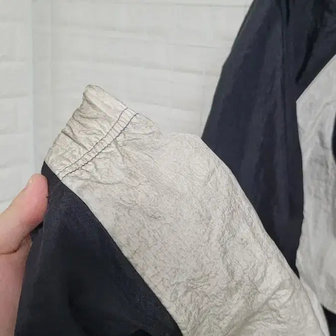 [BUNJANG] Nike Big Swoosh Nylon Windbreaker Jacket (XL) / [L-105]NIKE나이키 블랙 빅스우시 나일론 후디바람막이자켓 실측XL