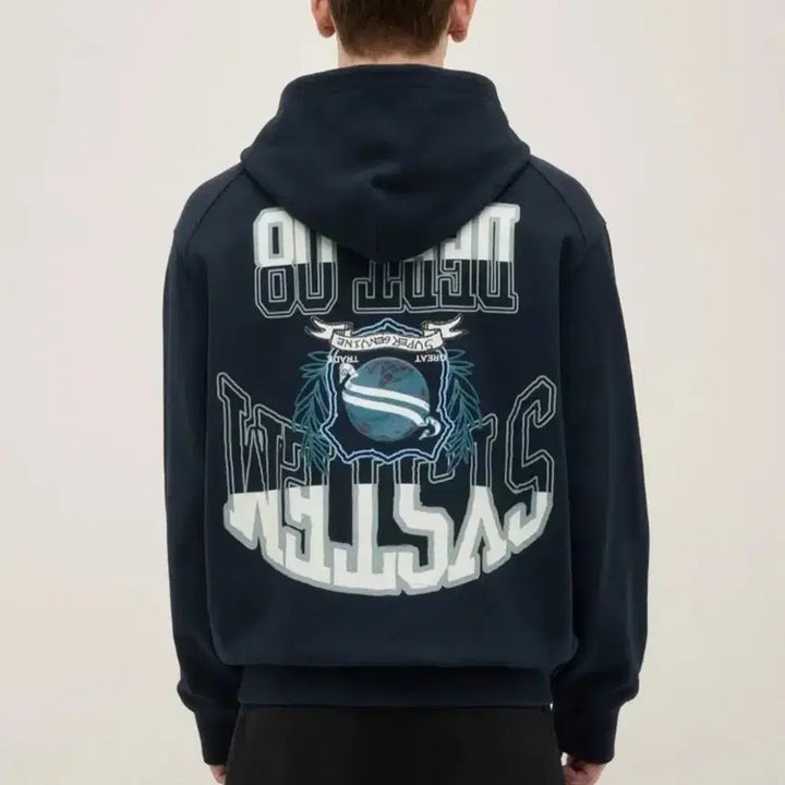 [SOLD OUT] 한섬 시스템 2023 백프린트 후드 스웨트셔츠 105사이즈