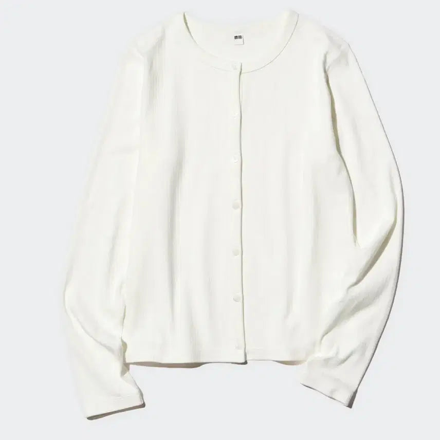 [SOLD OUT] 유니클로 여성 화이트 립 가디건 XL 새상품