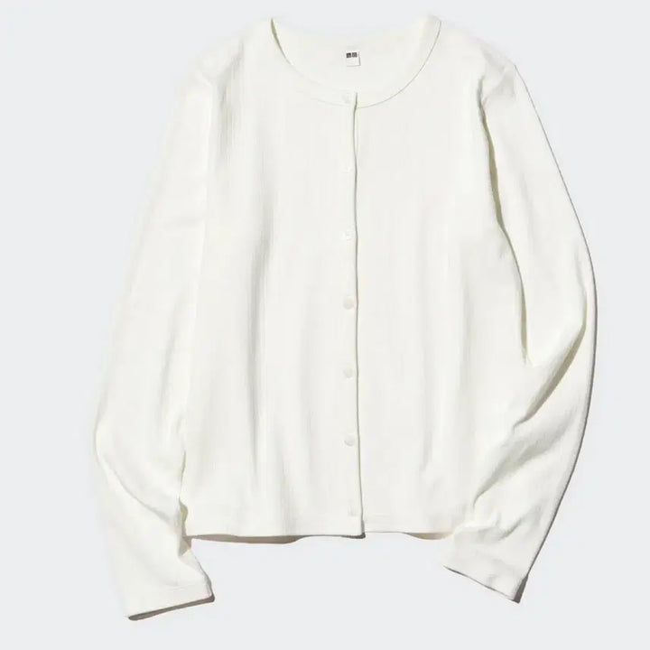 [SOLD OUT] 유니클로 여성 화이트 립 가디건 XL 새상품
