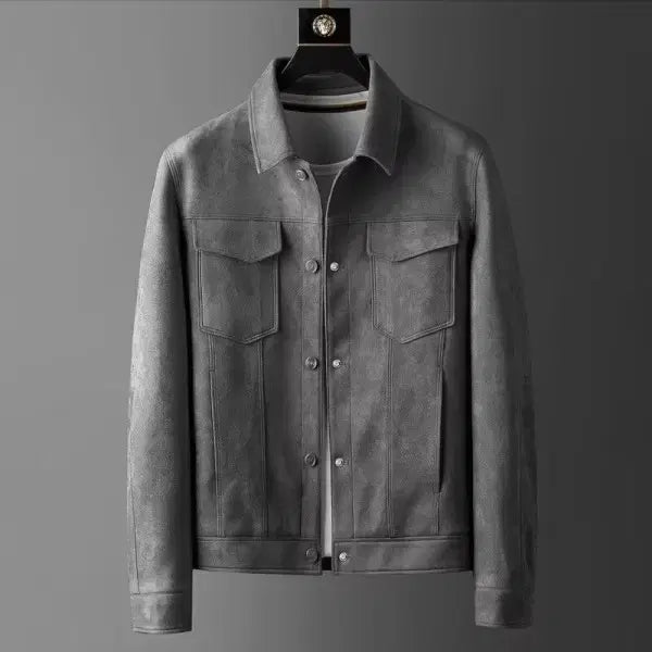 [SOLD OUT] 남자 스웨이드자켓 봄 가을코디 라이더자켓
