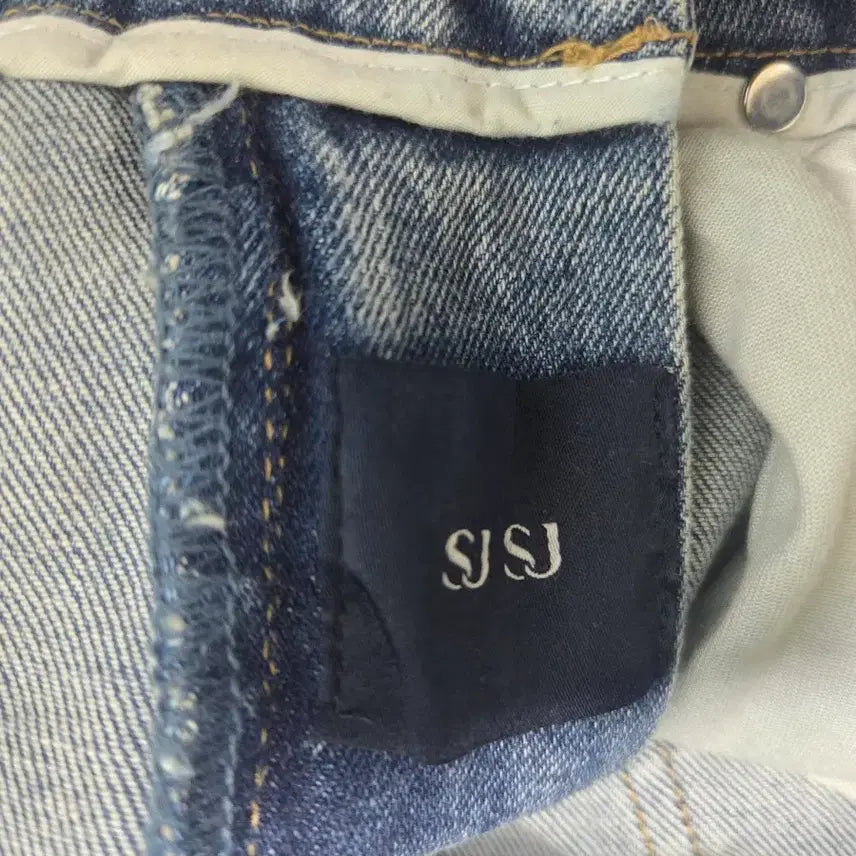 [BUNJANG] SJSJ Wide Mid-Blue Denim Pants / 한섬 SJSJ 와이드 중청 데님 팬츠  61 (44) 24년도