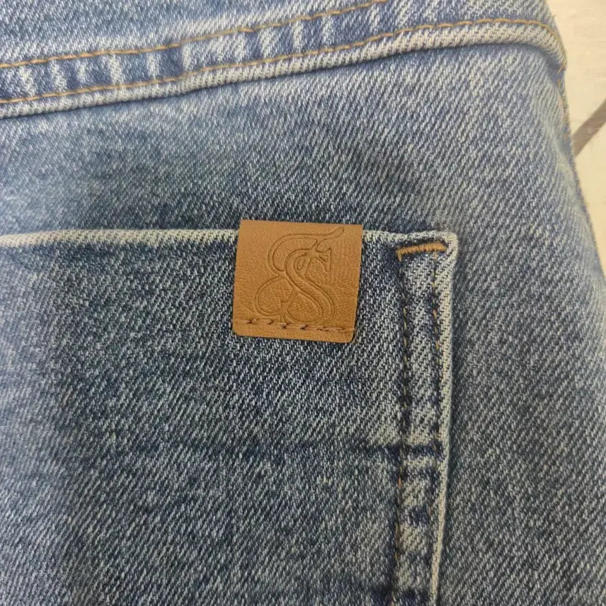 [BUNJANG] SJSJ Wide Mid-Blue Denim Pants / 한섬 SJSJ 와이드 중청 데님 팬츠  61 (44) 24년도