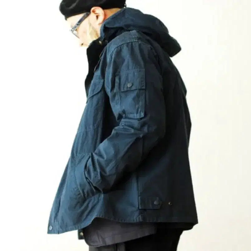 [BUNJANG] Barbour Engineered Garments Cowen Jacket Navy / 바버 엔지니어드 가먼츠 코웬 네이비