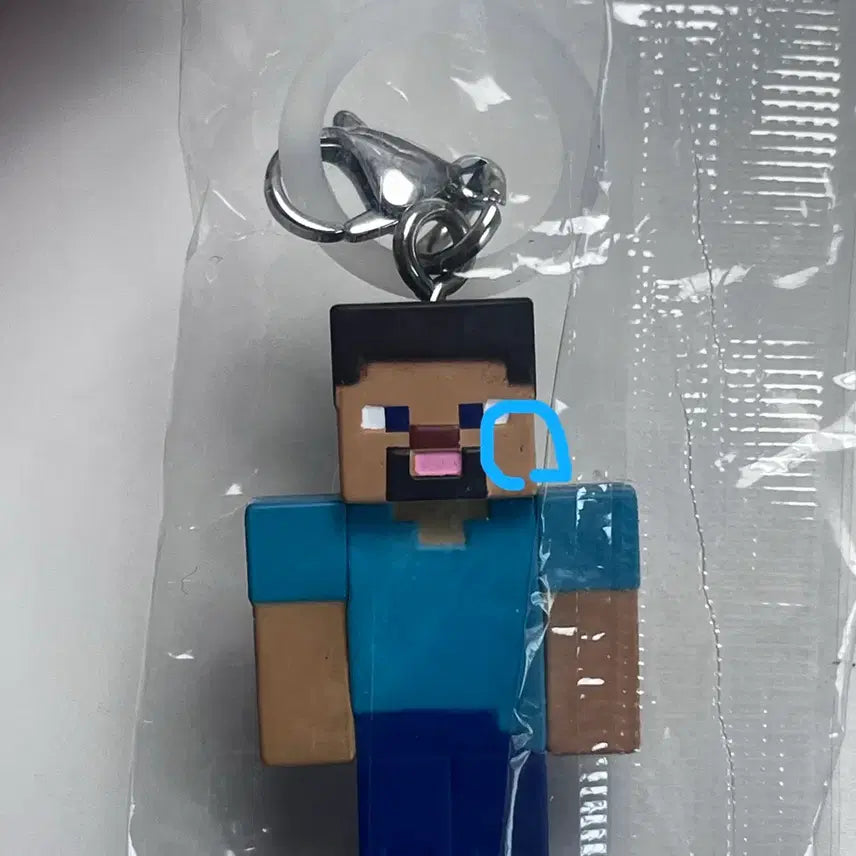 [BUNJANG] Bandai Minecraft Steve &amp; TNT Character Keyring / 반다이 마인크래프트 캐릭터 키링 가챠폰 메지루시