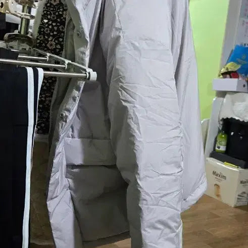 [BUNJANG] Spao Short Padded Jacket Light Gray L / 스파오 숏패딩 라이트 그레이 L 새상품