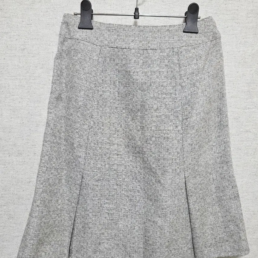 [BUNJANG] Tweed Pleated Midi Skirt / 트위드 플리츠 미디 스커트