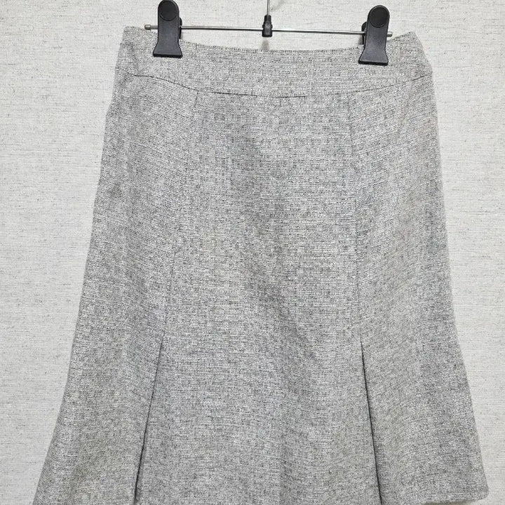 [BUNJANG] Tweed Pleated Midi Skirt / 트위드 플리츠 미디 스커트