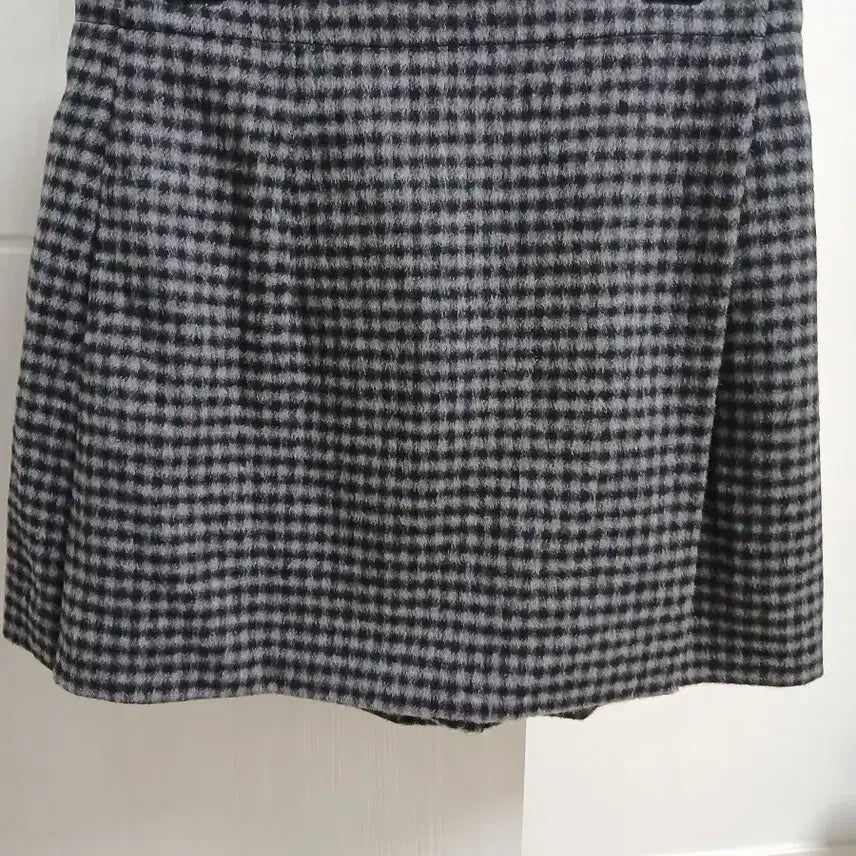 [BUNJANG] Blanchet Modern Cashmere Check Wrap Skirt Pants / 블랑쇼 모던 캐시미어 체크 랩스커트 바지 m