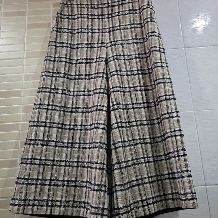 [BUNJANG] LANVIN Check Wide Pants / 랑방 LANVIN 체크 와이드 팬츠